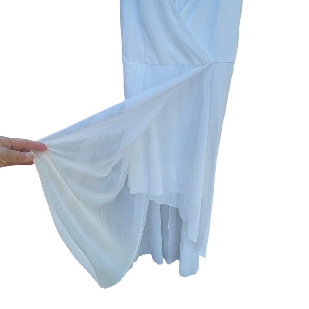 Chic White High Low Dress - Picture 4 of 8
